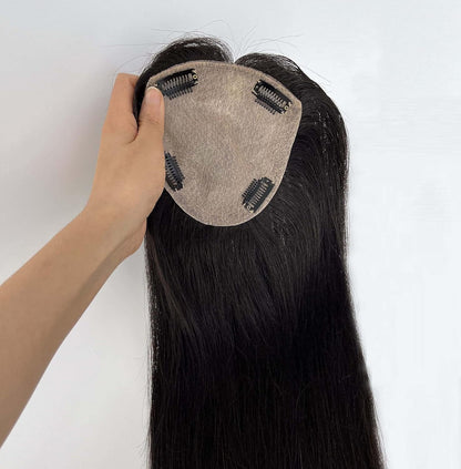Silk Base 3×5 Hair Topper – Natural Volume Boost (Straight)
