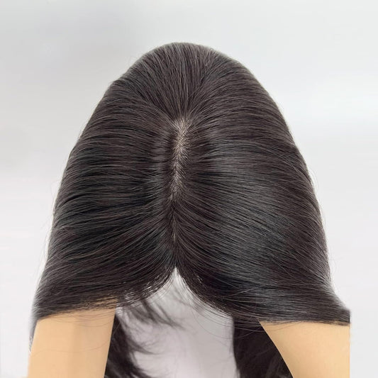 Silk Base 3×5 Hair Topper – Natural Volume Boost (Straight)