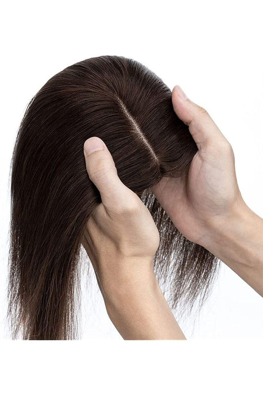 Mini Scalp Hair Topper – 2×3 Silk Base for Natural Volume (Body Wavy)